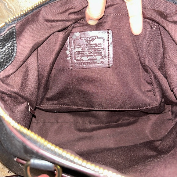 Coach Black and maroon women’s purse - Picture 8 of 10